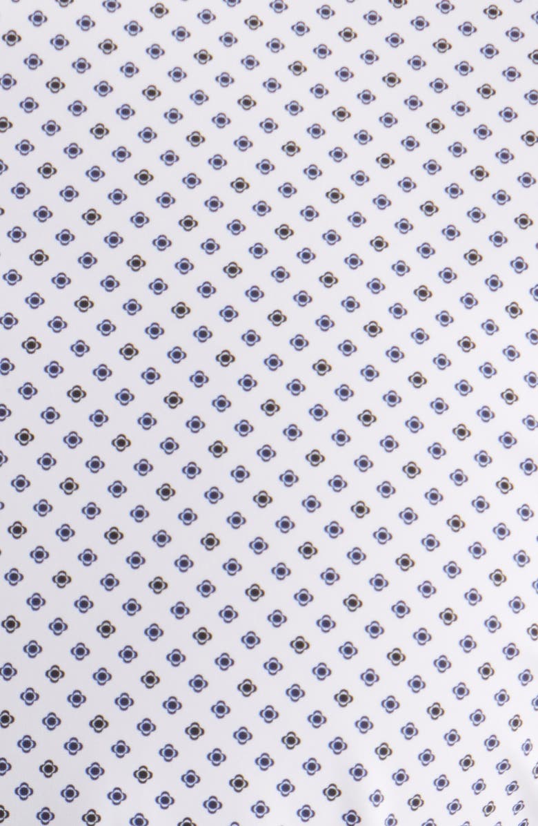 BOSS Roan Kent Geo Print Button-Up Shirt, Alternate, color, Navy