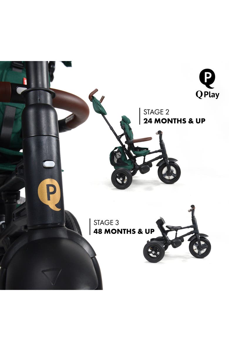 Posh Baby & Kids Rito Plus 3-in-1 Folding Stroller/Trike, Alternate, color, Alpine Green