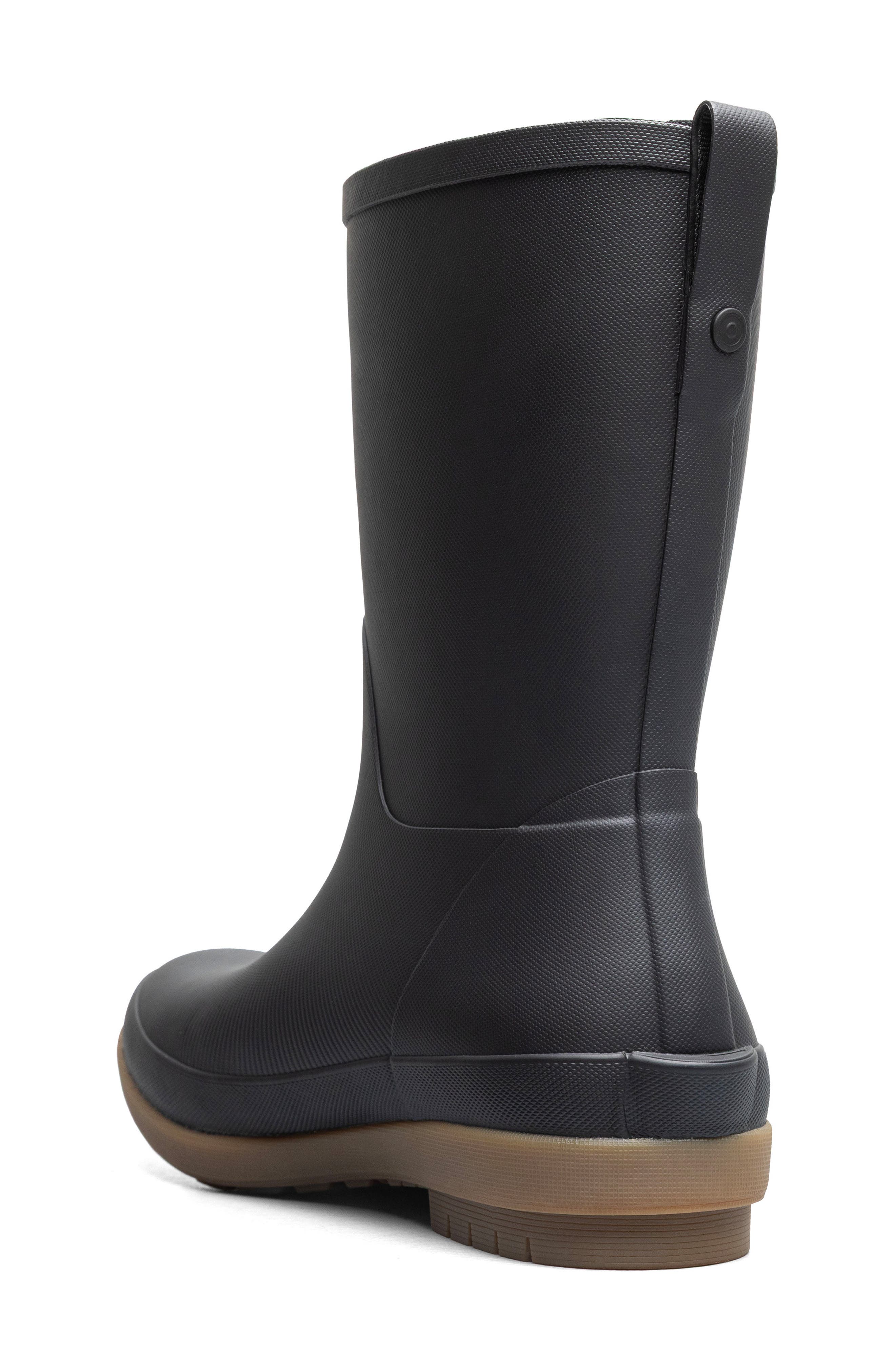 Amanda II Waterproof Rain Boot, Alternate, color, BLACK