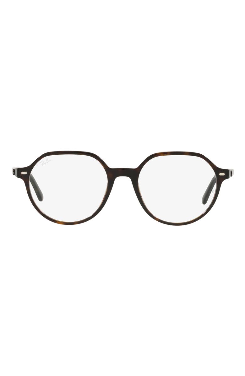 Ray-Ban Thalia 51mm Square Optical Glasses, Main, color, Havana