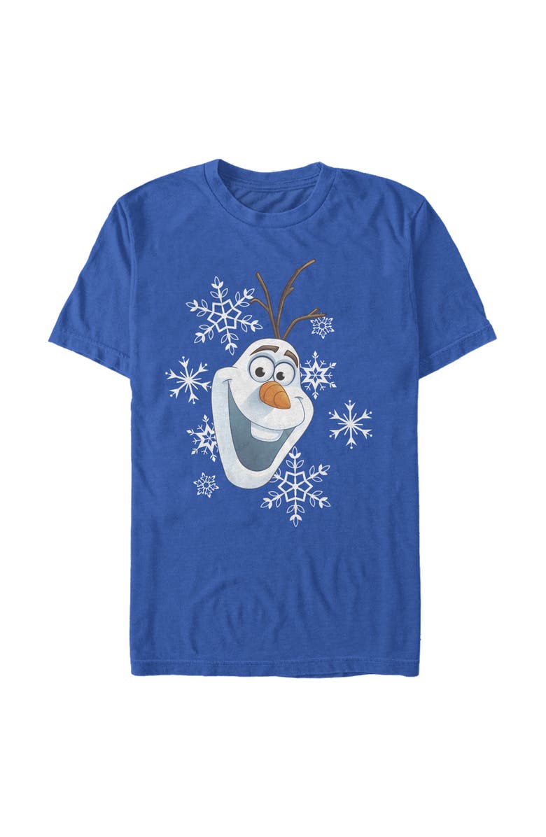 Frozen Men's Frozen Olaf Smile Graphic T-Shirt, Main, color, Royal Blue
