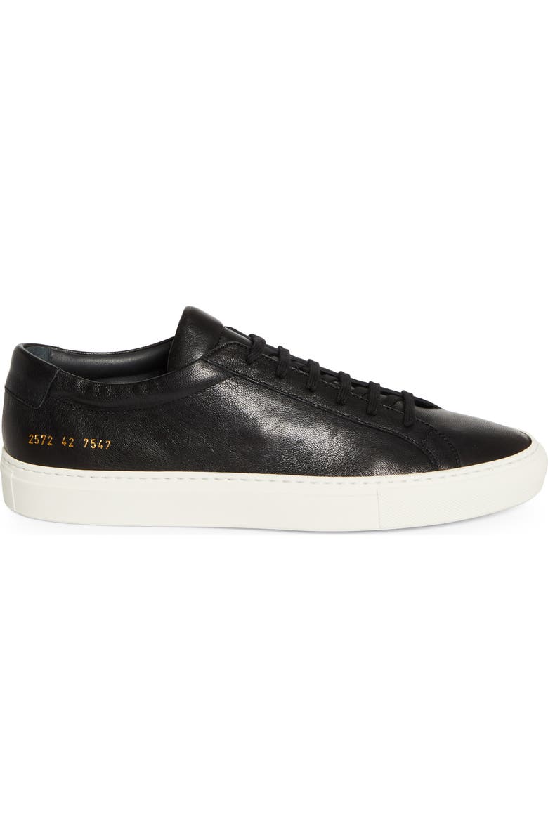 Common Projects Achilles Premium Sneaker, Alternate, color, Black/ White