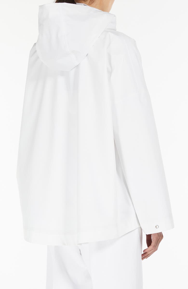 MM by Max Mara Preston Tech Water Repellent Rain Jacket, Alternate, color, Optical White