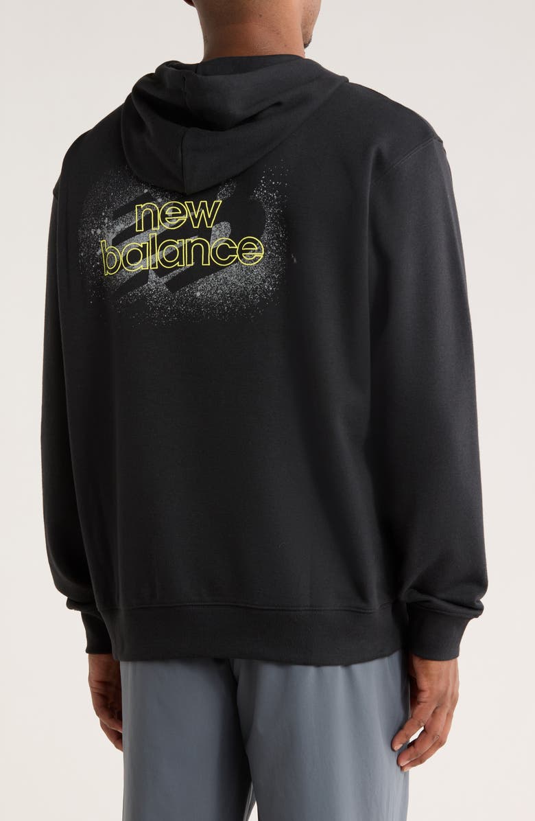 New Balance Spray Paint Graphic Hoodie, Alternate, color, Black