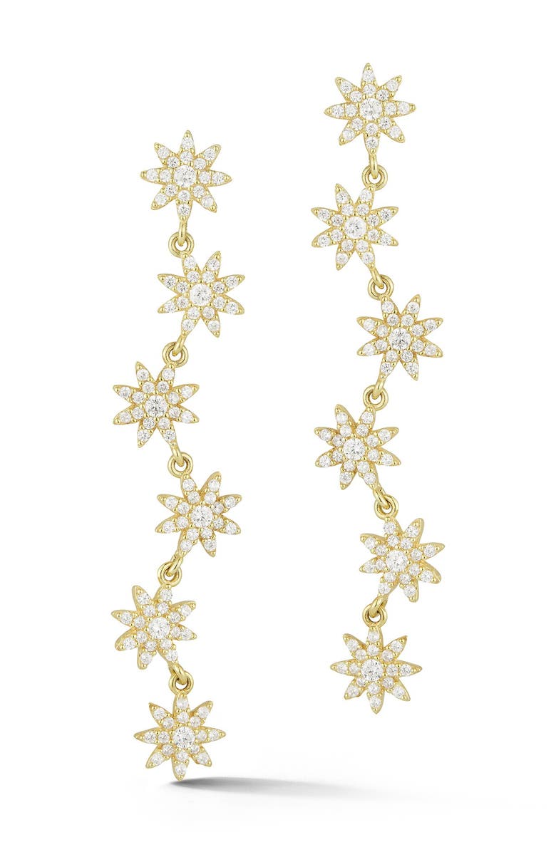 SPHERA MILANO Gold Vermeil Flower Earrings, Main, color, 