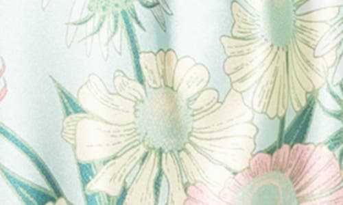 In Bloom By Jonquil Stefani Floral Satin Camisole & Shorts Pajamas In Green