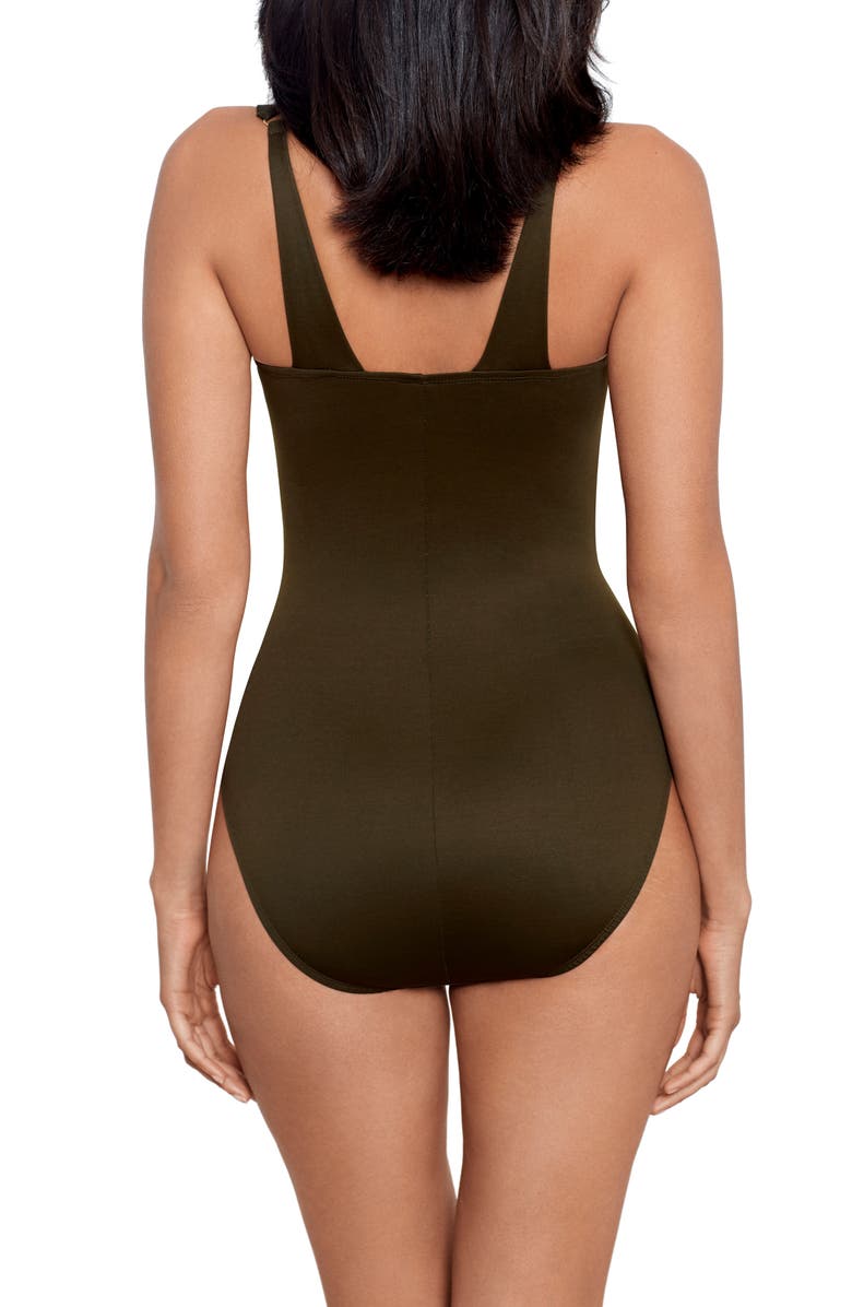 Miraclesuit<sup>®</sup> Illusionist Azura Underwire One-Piece Swimsuit, Alternate, color, Nori