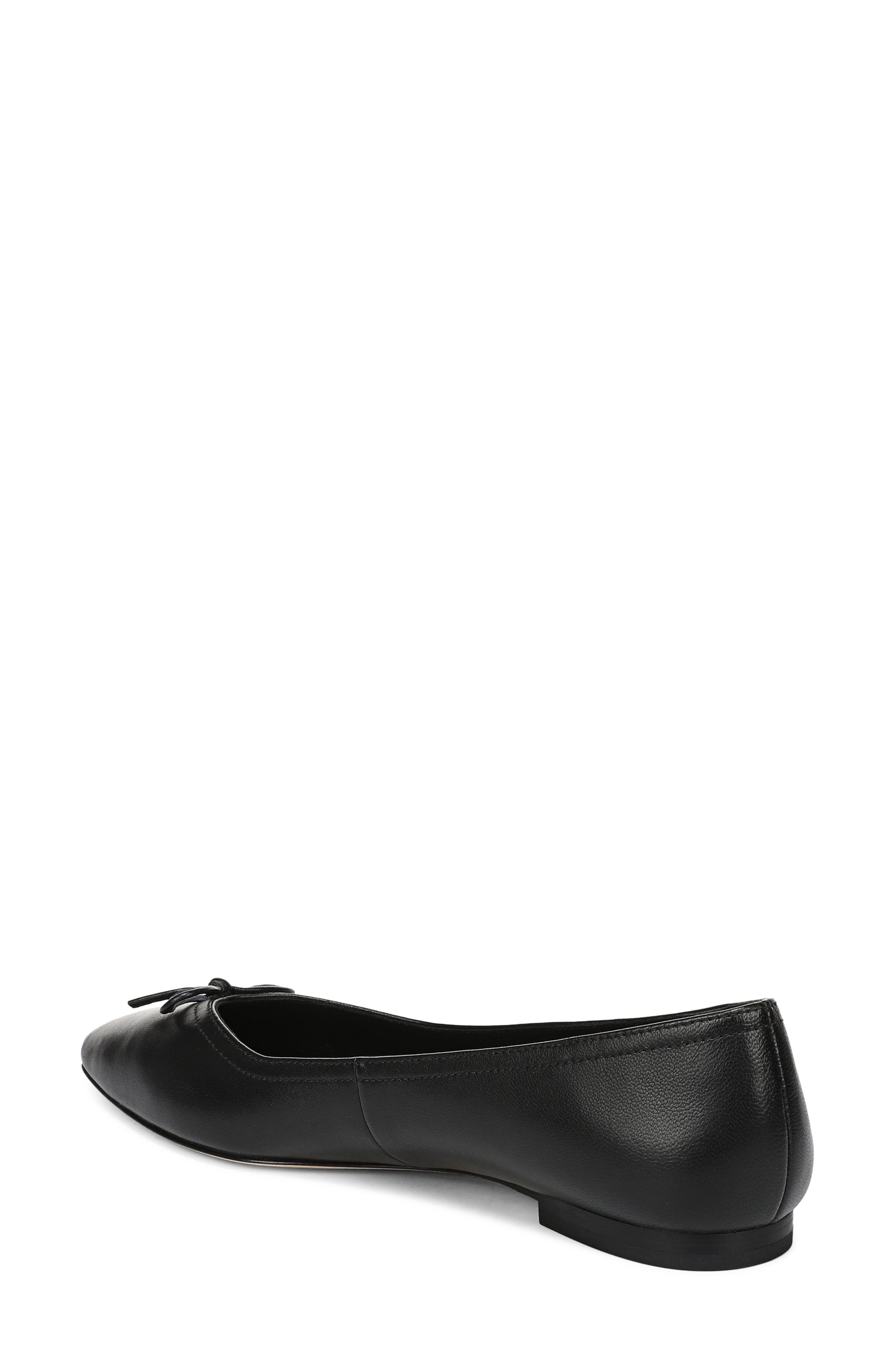 Cailey Ballet Flat, Alternate, color, BLACK LEATHER