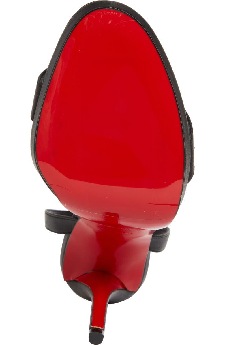 Christian Louboutin Miss Z Queen Sandal, Alternate, color, Black/ Lin Black