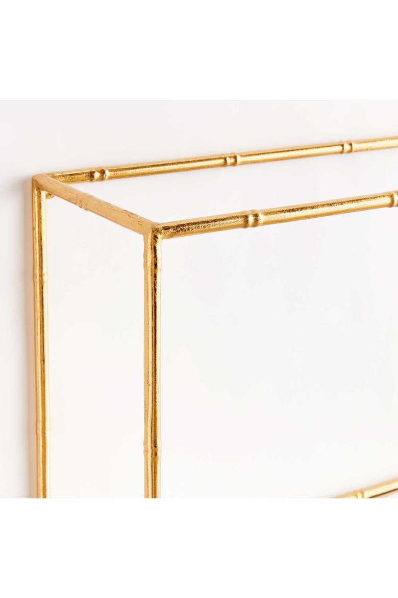 Daphne Mirrored Wall Shelves Set Of 3, Alternate, color, Gold