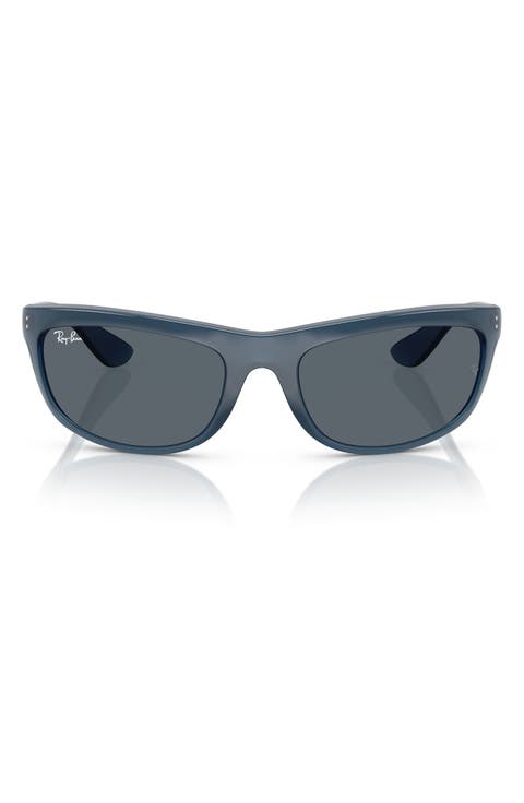 62mm Oversize Rectangular Sunglasses