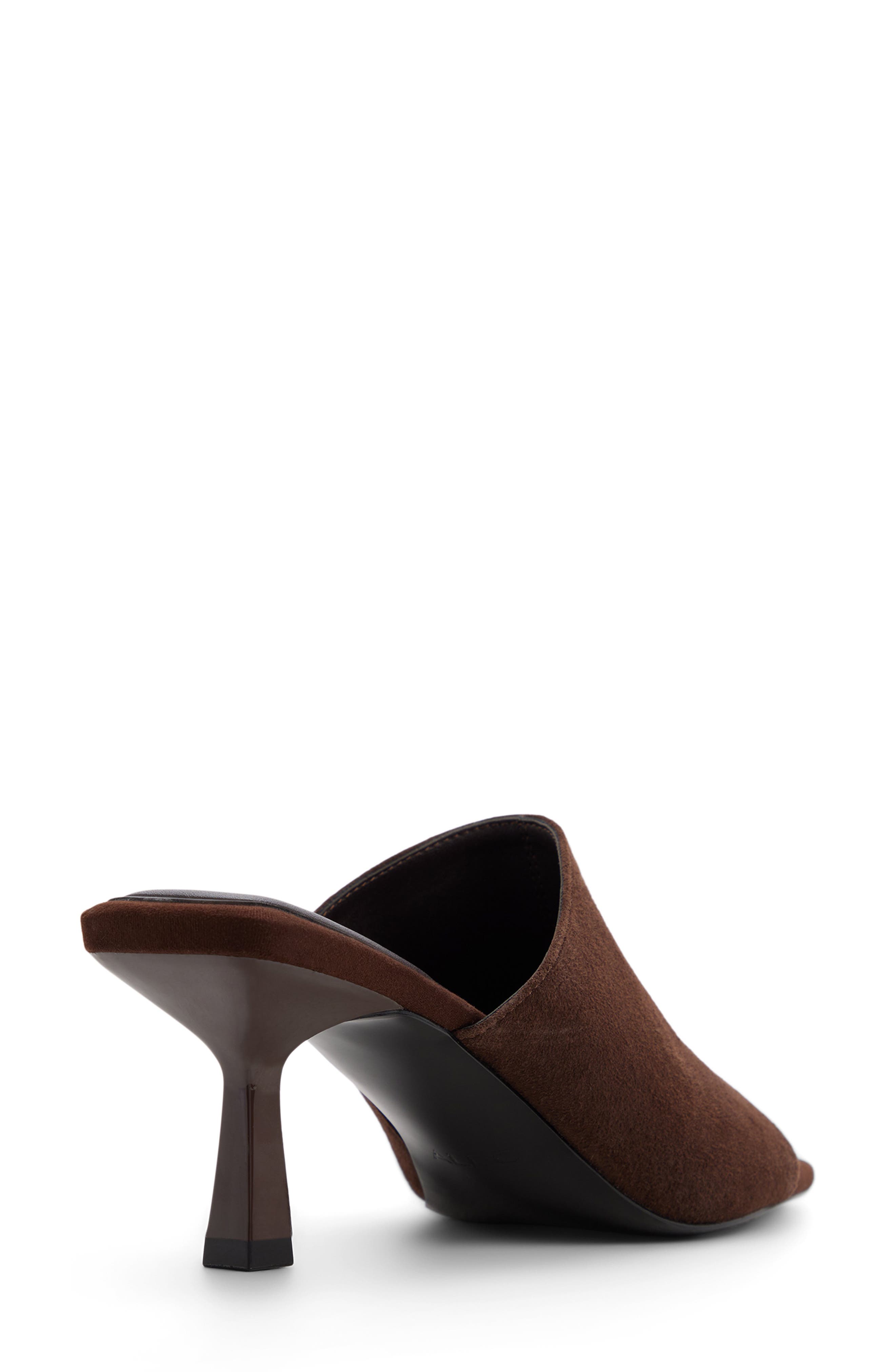 Sidema Kitten Heel Slide Sandal, Alternate, color, DARK BROWN