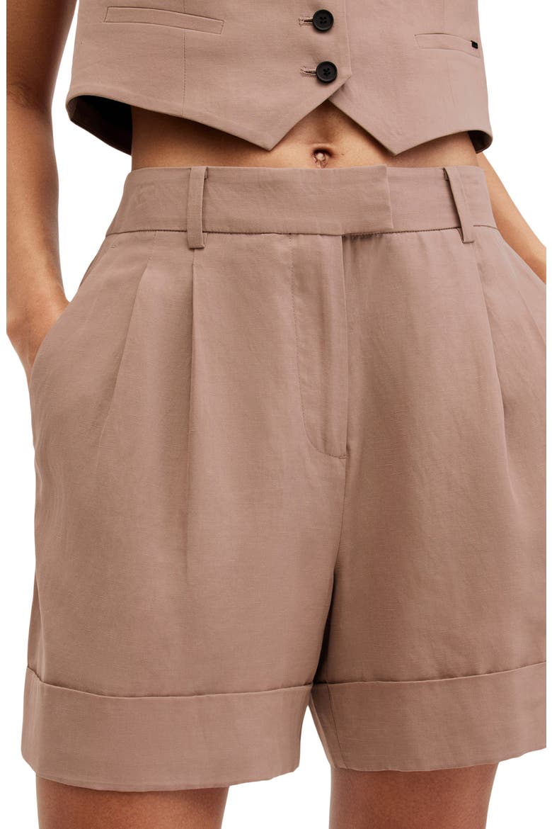 Deri Lyn Cuff Shorts, Alternate, color, DOE BROWN