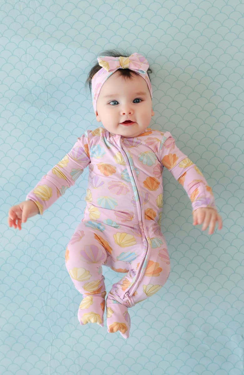 Posh Peanut Fitted Convertible One-Piece Pajamas, Alternate, color, Pink