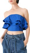 FREEMARKET Ruffle Tube Top