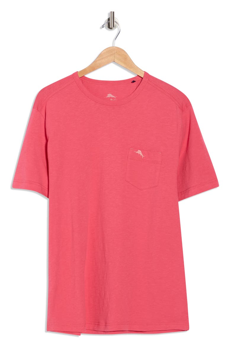 Cabo Bay Pocket T-Shirt, Alternate, color, CLARETE