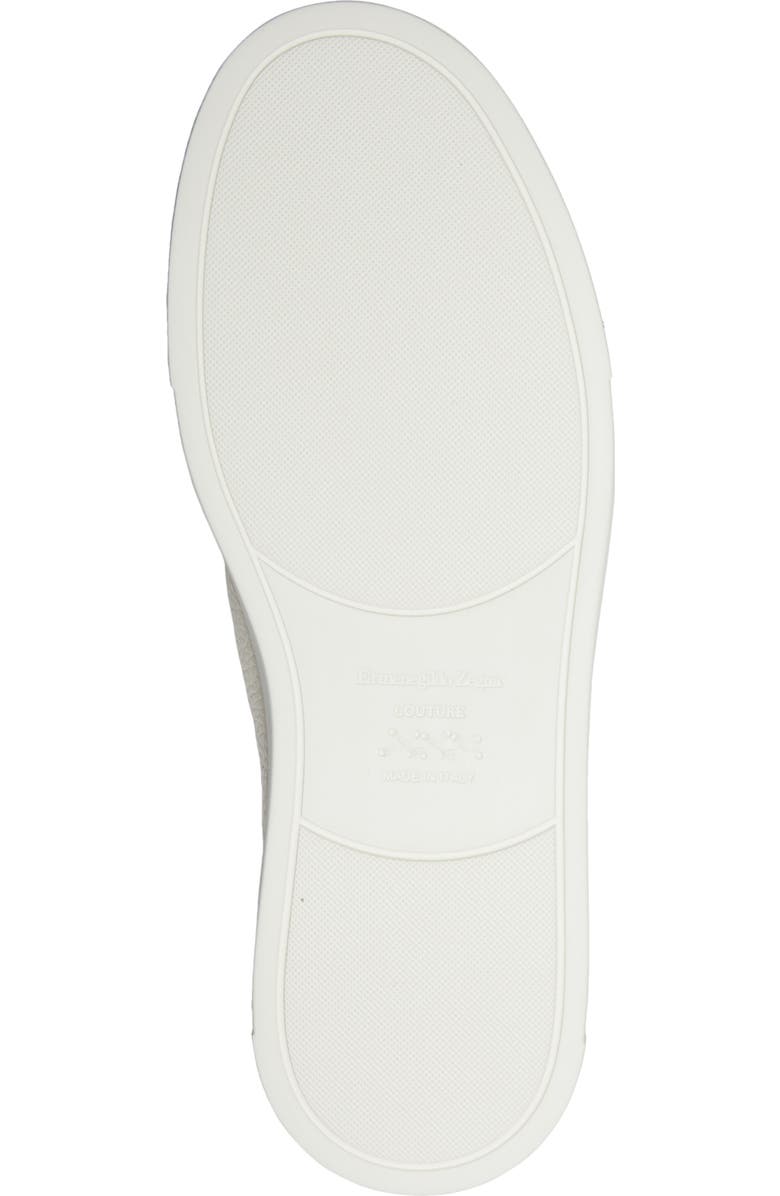 ZEGNA Triple Stitch Deerskin Leather Slip-On Sneaker, Alternate, color,