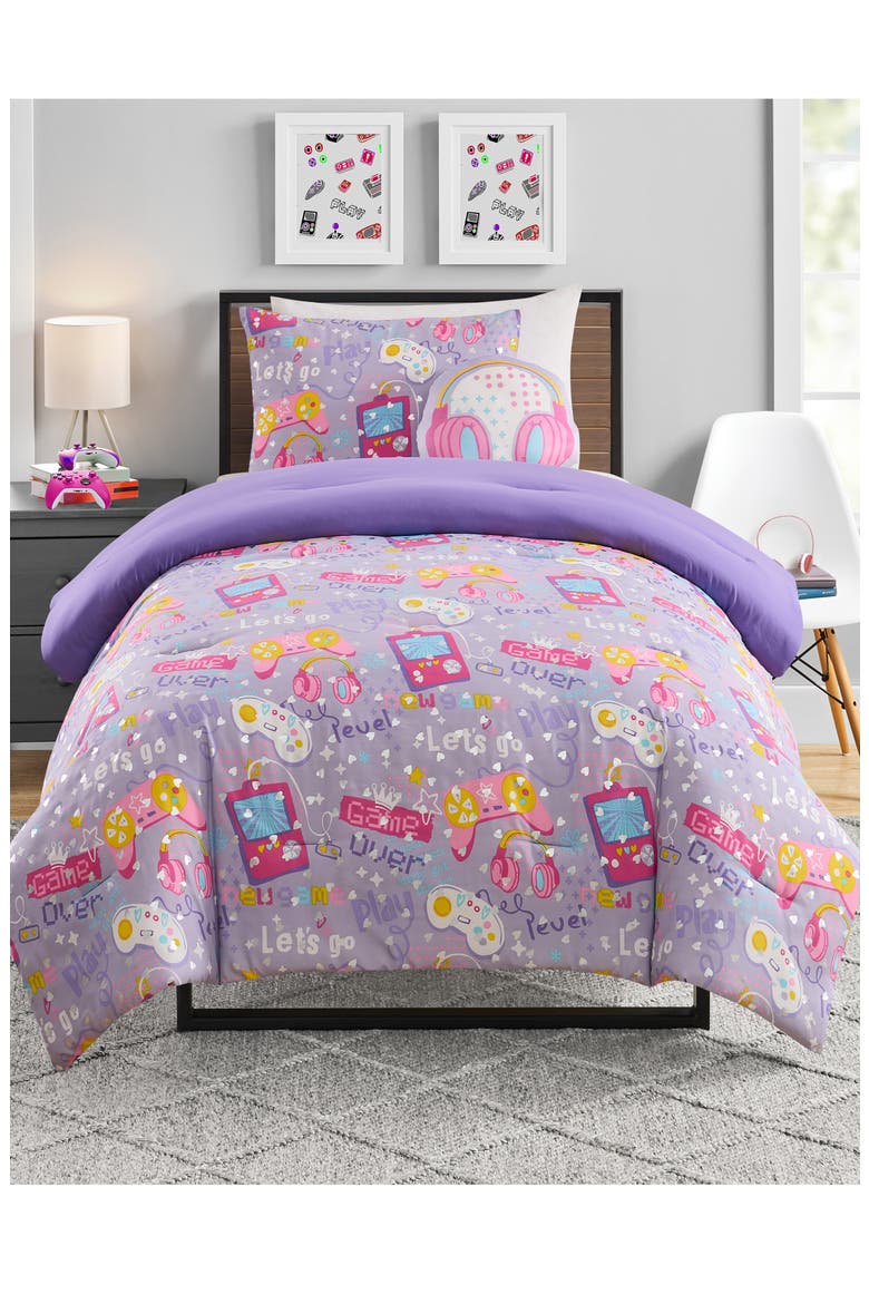 Paris 3-Piece Comforter Set, Alternate, color, LILAC