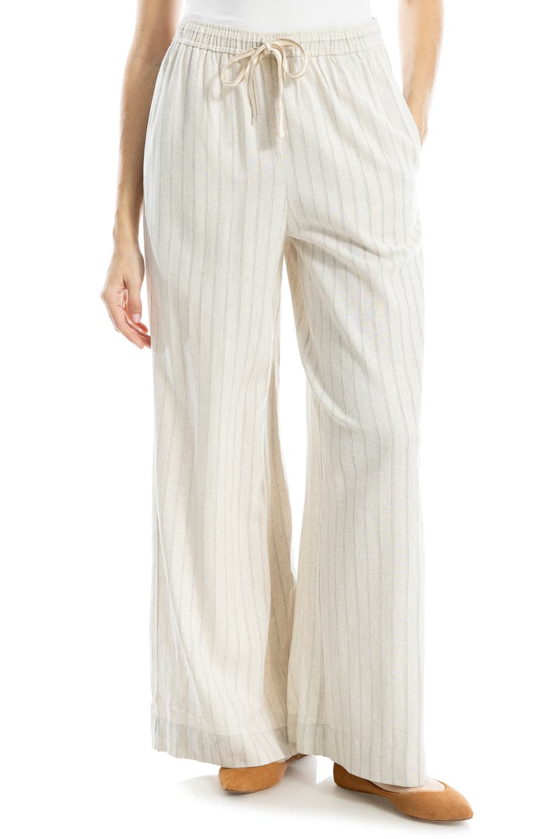 MAX STUDIO Stripe Drawstring Pants, Main, color, 