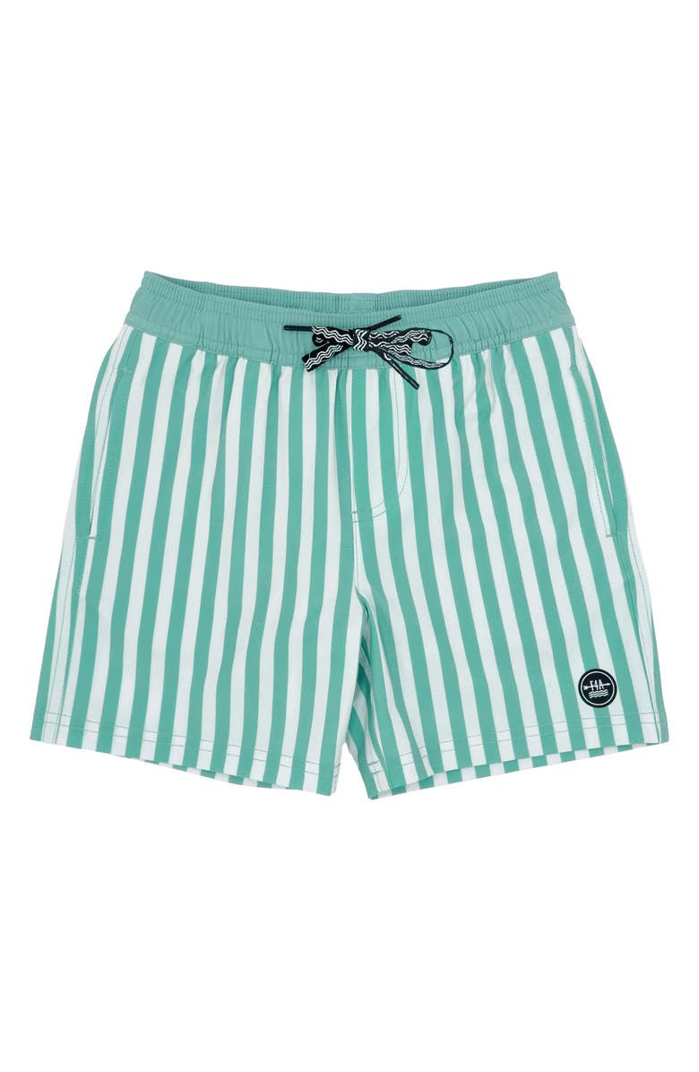 Feather 4 Arrow Sun Club Volley Swim Trunks, Main, color, 