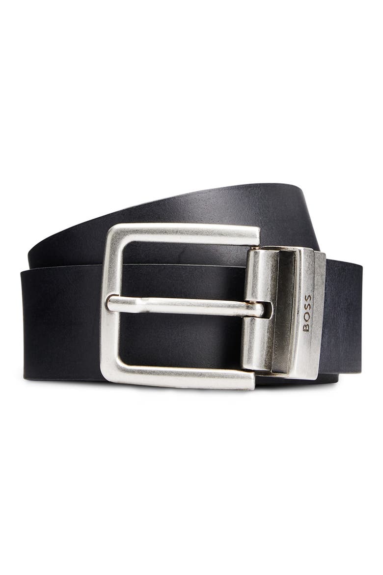 Omar Reversible Belt, Main, color, BLACK