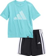 adidas Kids' Performance Graphic T-Shirt & Shorts Set