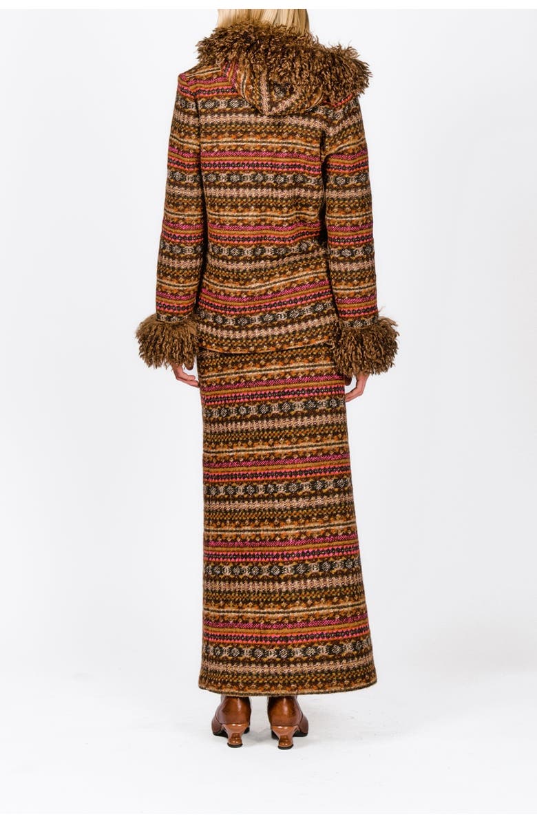 Anna Sui Fair Isle Fleece Maxi Skirt, Alternate, color, 
