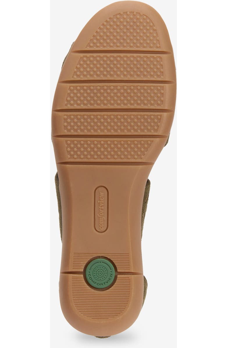 Comfortview The Milana Sandal, Alternate, color, Dark Olive