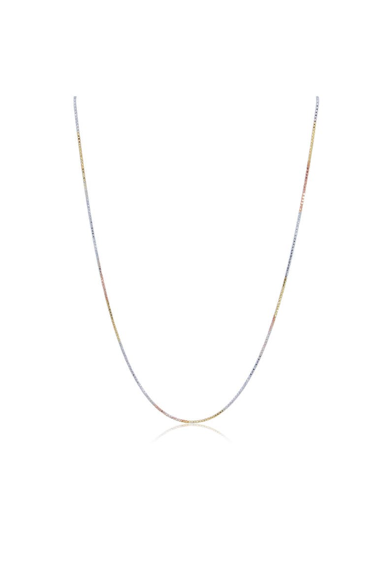 Tricolor Chain Necklace, Main, color, Tricolor Gold