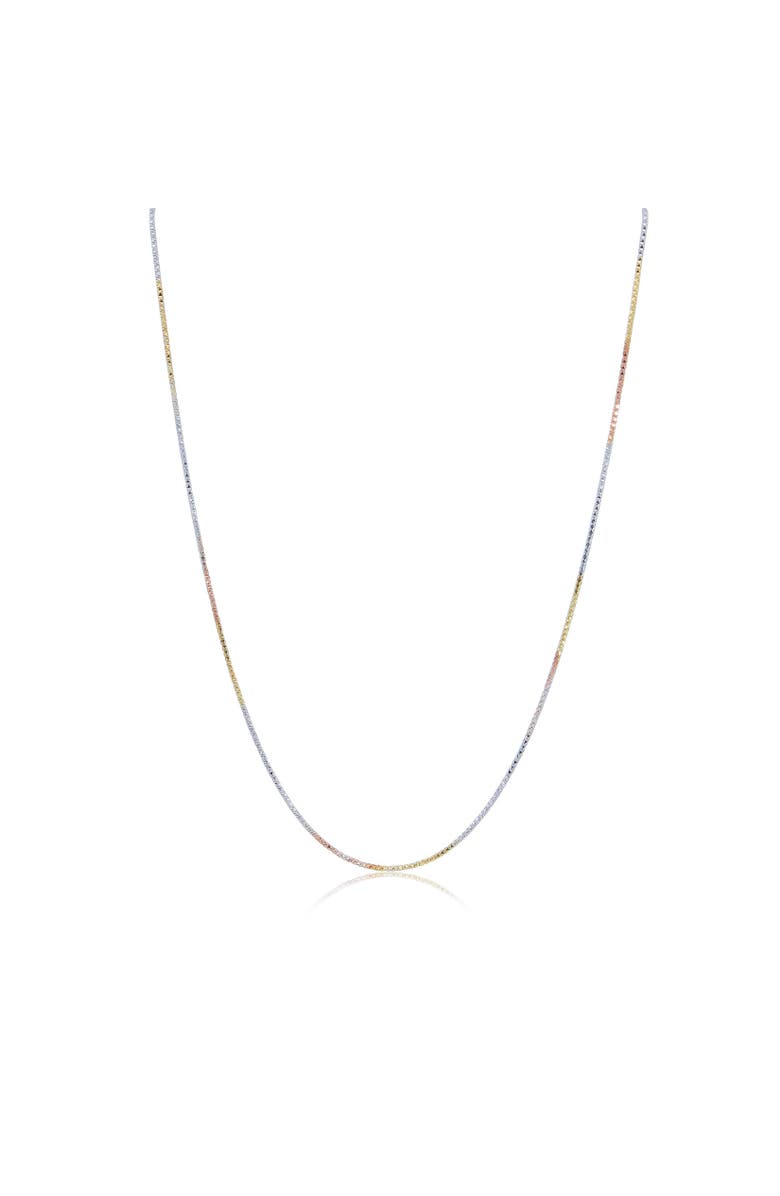 The Lovery Fine Jewelry Tricolor Chain Necklace, Main, color, Tricolor Gold