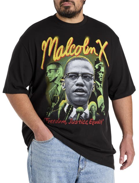 Big & Tall Malcom X Graphic Tee