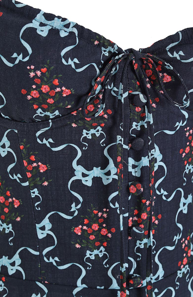 Agua Bendita Carola Cherish Cotton Maxi Sundress, Alternate, color, White