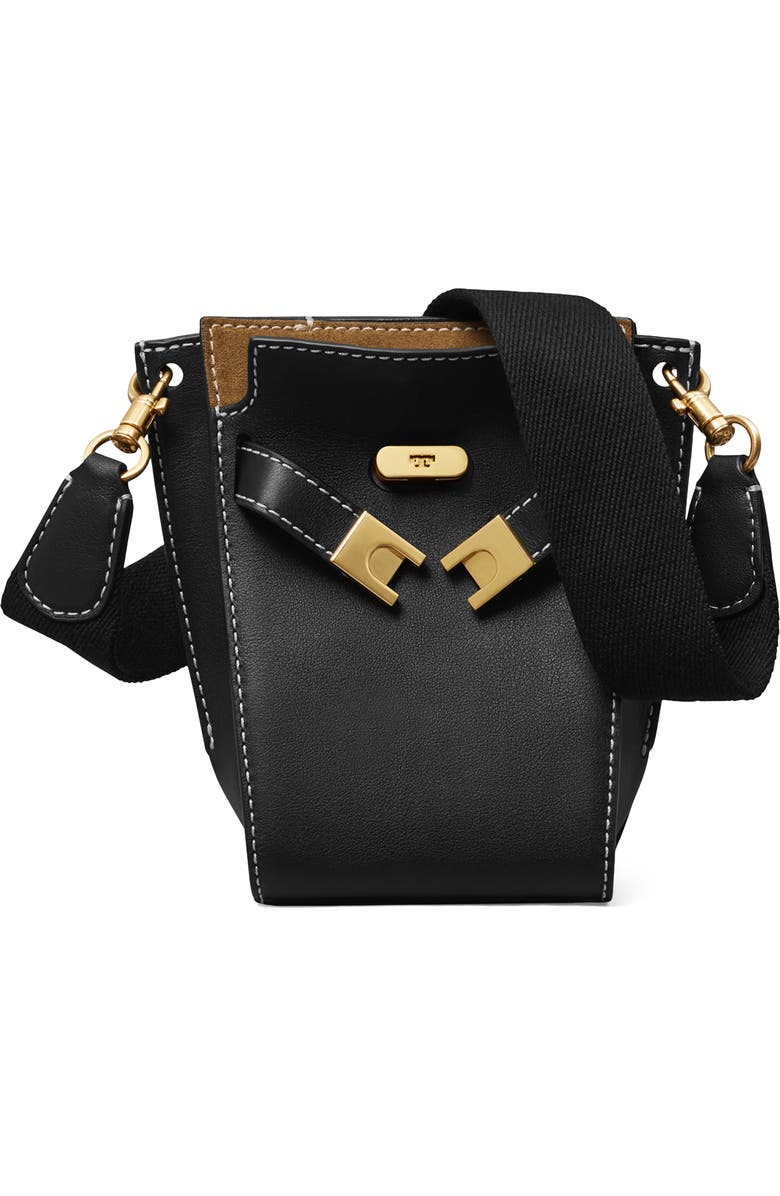 Tory Burch Petite Lee Radziwill Leather Double Bucket Bag, Alternate, color,