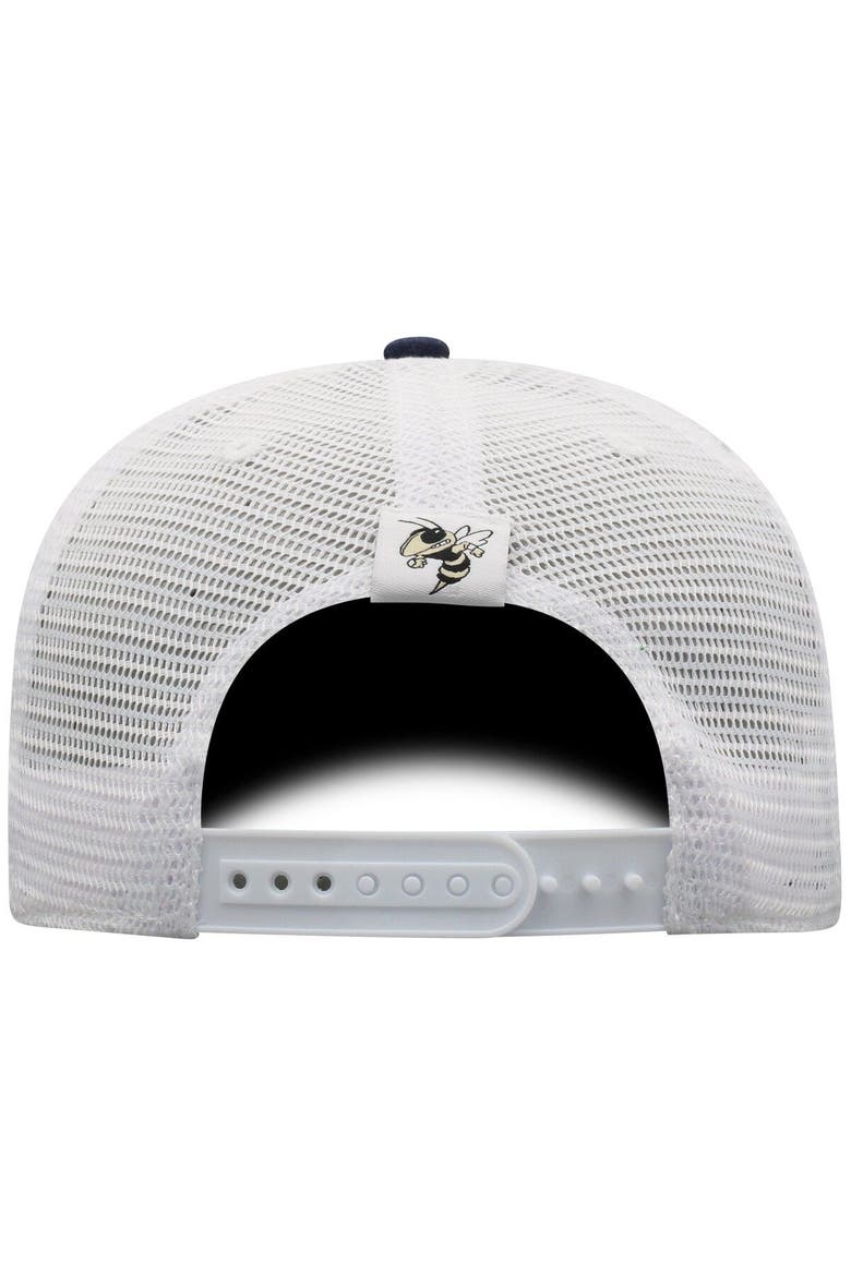 Men's Top of the World Navy/White Georgia Tech Yellow Jackets Trucker Snapback Hat, Alternate, color, Navy