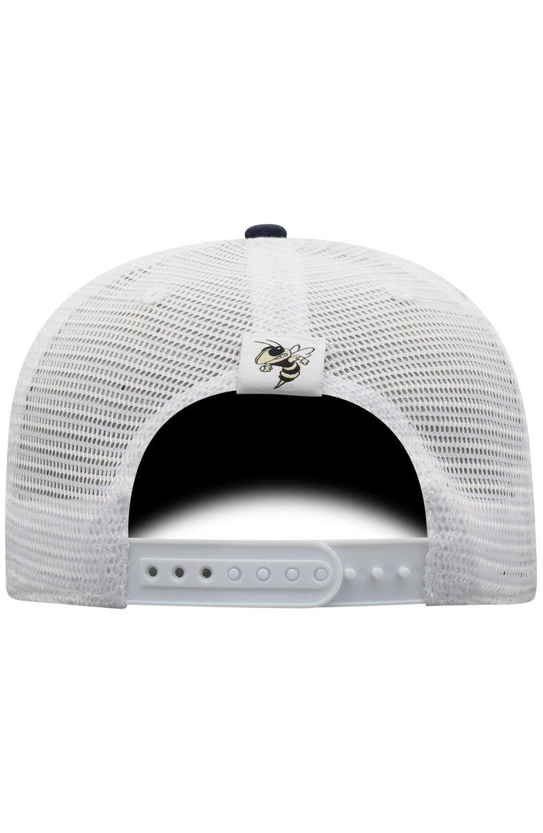 TOP OF THE WORLD Men's Top of the World Navy/White Georgia Tech Yellow Jackets Trucker Snapback Hat, Alternate, color, 