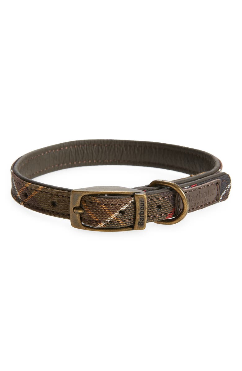 Barbour Tartan Dog Collar, Main, color,