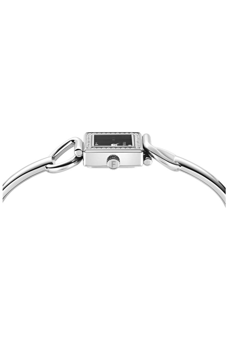 Gancio Diamond Bangle Bracelet Watch, 18mm, Alternate, color, STAINLESS STEEL