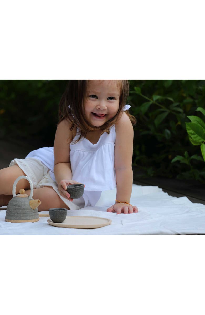 PlanToys<sup>®</sup> Classic Tea Playset, Alternate, color, Gray