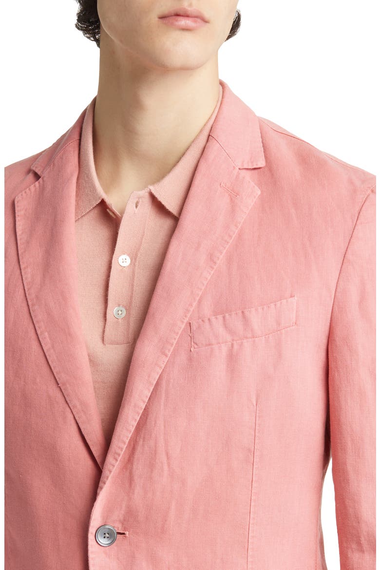 Hanry Slim Fit Linen Sport Coat, Alternate, color, OPEN PINK