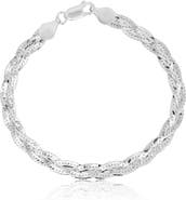 The Lovery Fine Jewelry Braided Herringbone Bracelet
