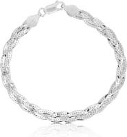 The Lovery Fine Jewelry Braided Herringbone Bracelet