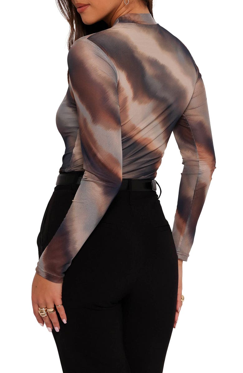 Petal & Pup Zallocco Long Sleeve Mesh Top, Alternate, color, 