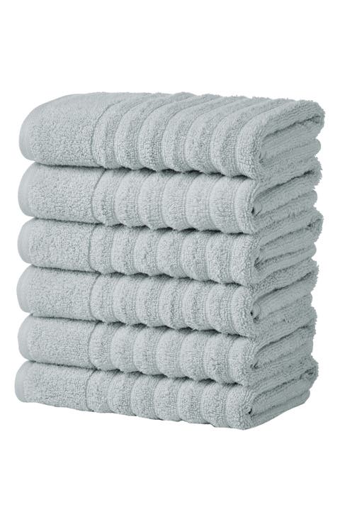 Combed Cotton 6-Pack Hand Towels