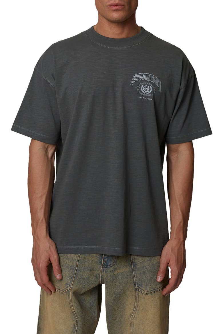 College Angel Slub T-Shirt, Main, color, Grey