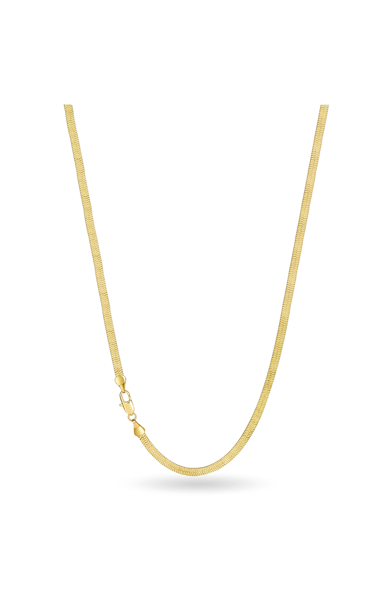 Donatello Gian Gold-Plated Sterling Silver 3MM Herringbone Necklace, Main, color, 