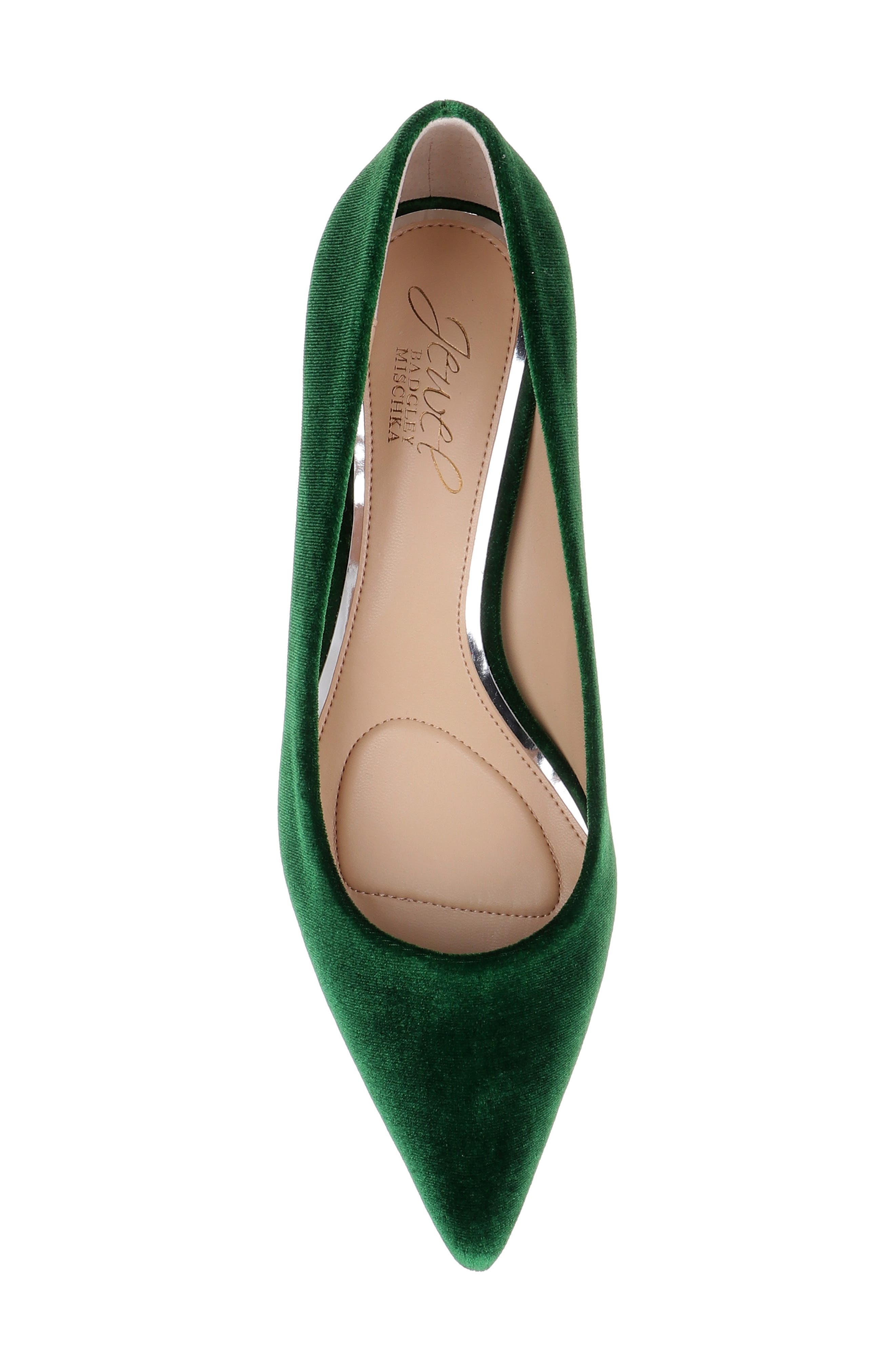 Bala Pointed Toe Pump, Alternate, color, EMERALD VELVET