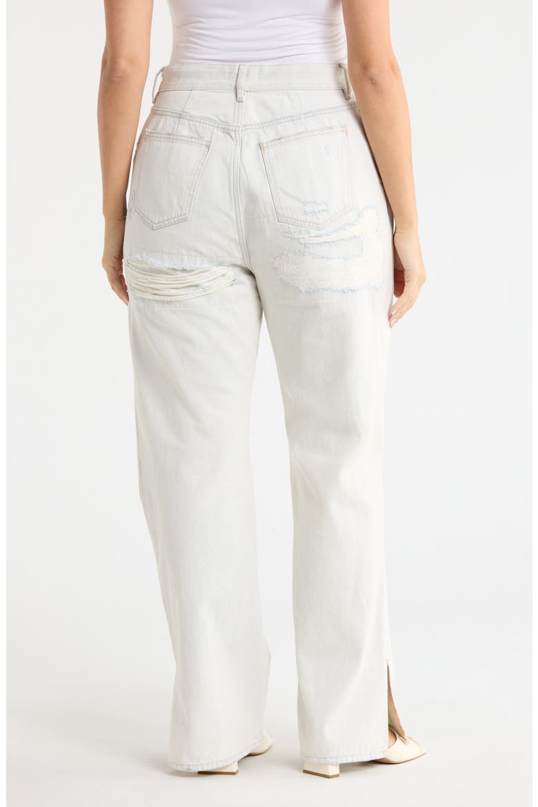 The Khlo Distressed Straight Leg Jeans, Alternate, color, INDIGO1016