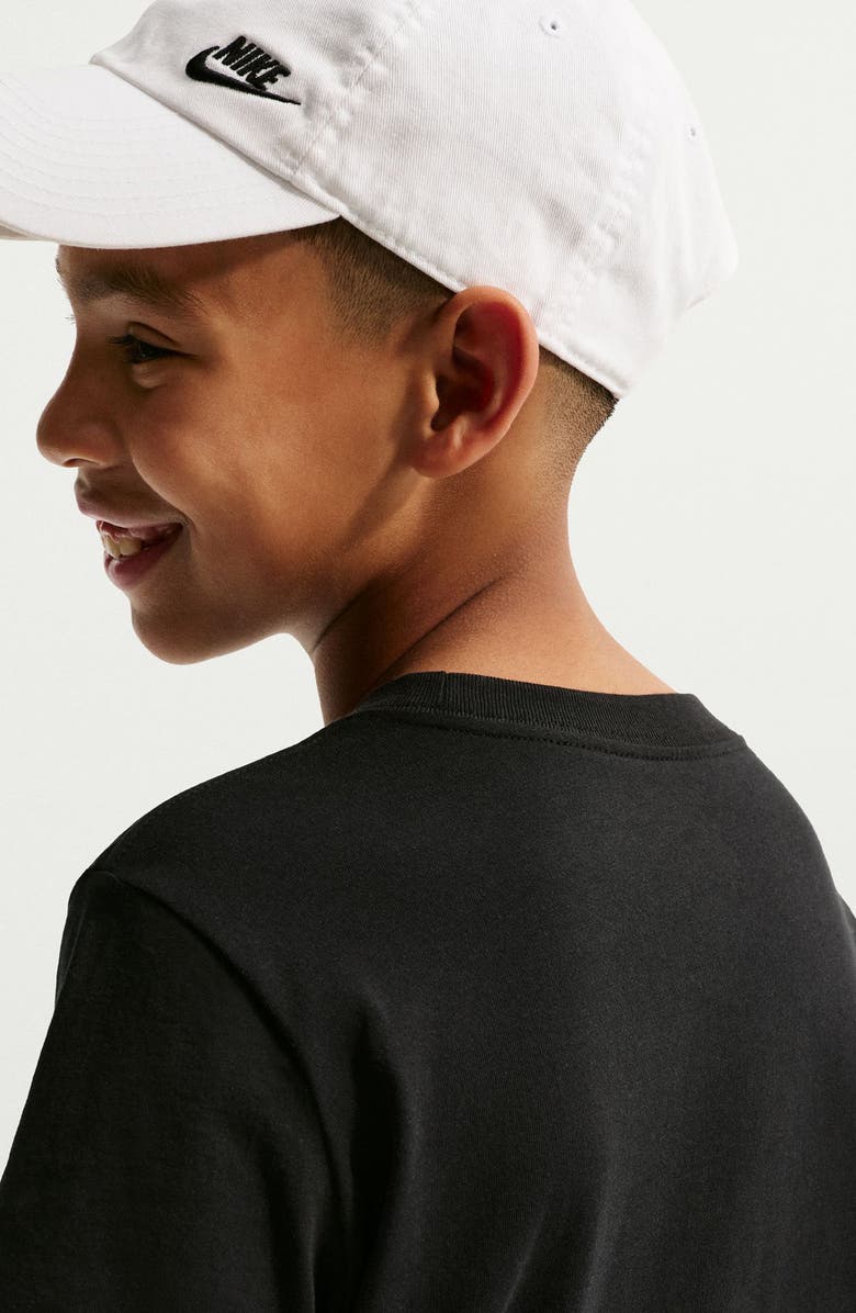 Nike Kids' Stacked Logo Graphic T-Shirt, Alternate, color, Black