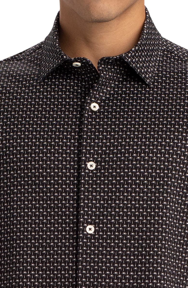 Bugatchi OoohCotton<sup>®</sup> Print Short Sleeve Button-Up Shirt, Alternate, color,