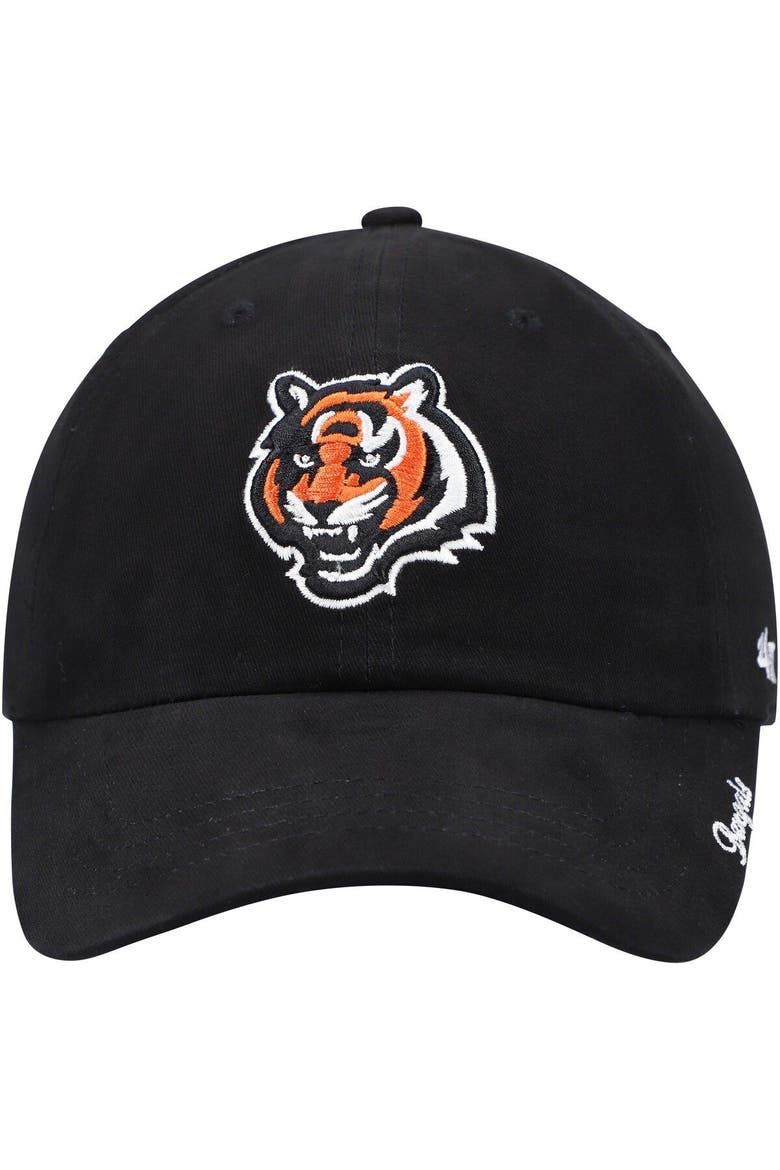 Women's '47 Black Cincinnati Bengals Miata Clean Up Primary Adjustable Hat, Alternate, color, Black